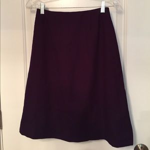 PRINGLE SKIRT A-LINE PURPLE WOOL VINTAGE SMALL Fit